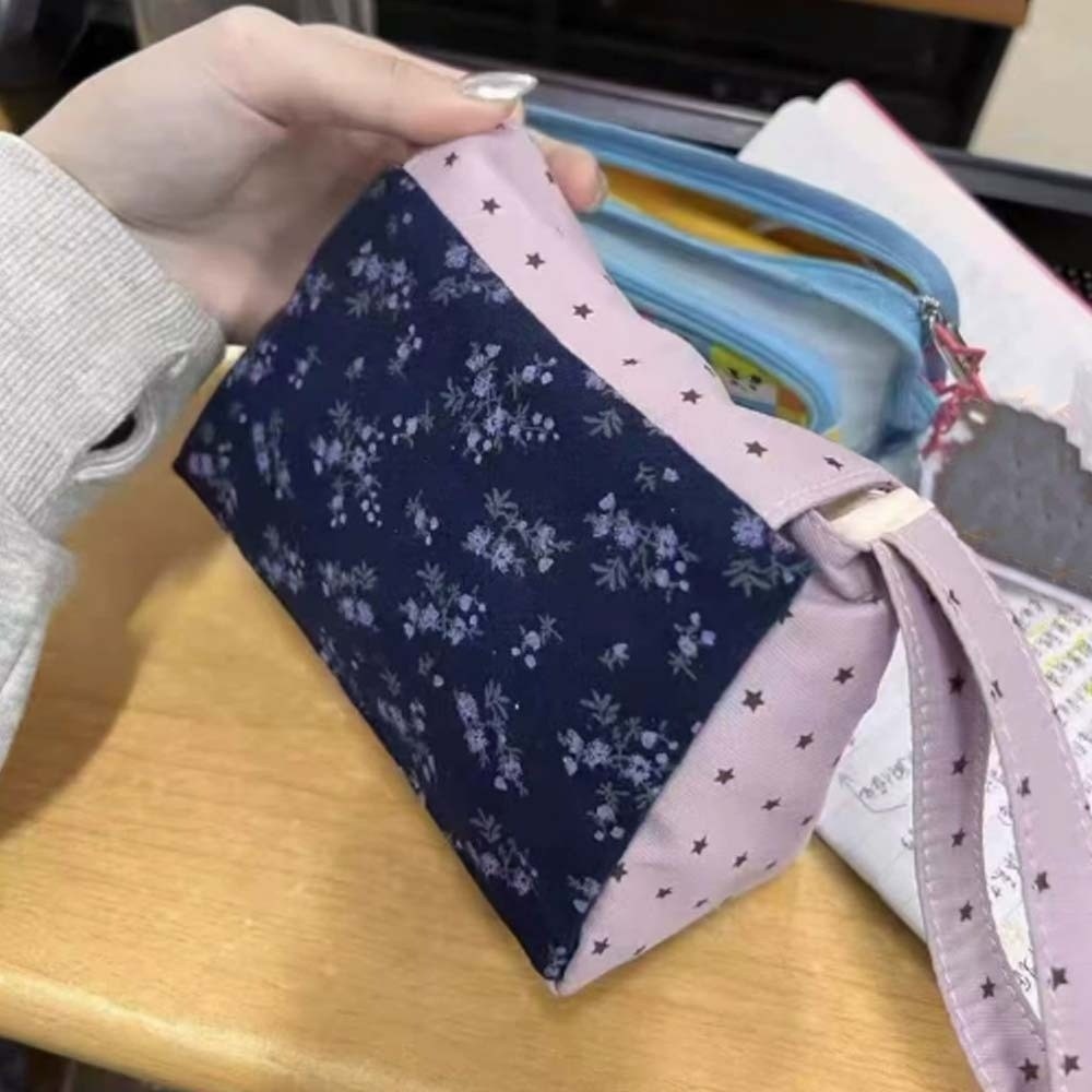 보라색 프린트 꽃무늬 메이크업 가방 별 물방울 무늬 부 - Korean Lifestyle & Kids Boutique 리뷰 및 가격