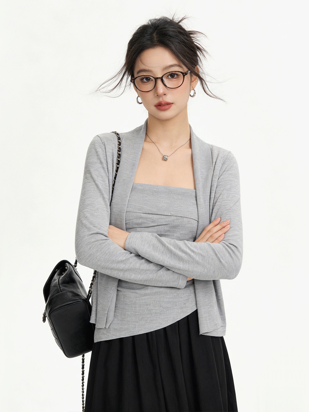 러쉬 라이프 스킨 프렌들리 숏 니트 가디건 슬리밍 투피 - Korean Women Lifestyle 리뷰 및 가격