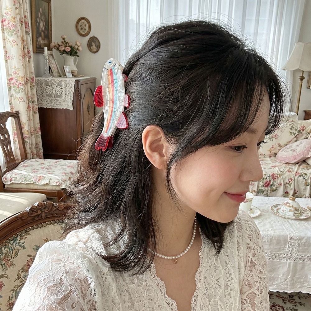 헤어핀 바다 동물 헤어 클로 참치 PVC 해양 생물 물 - Korean Women Lifestyle 리뷰 및 가격